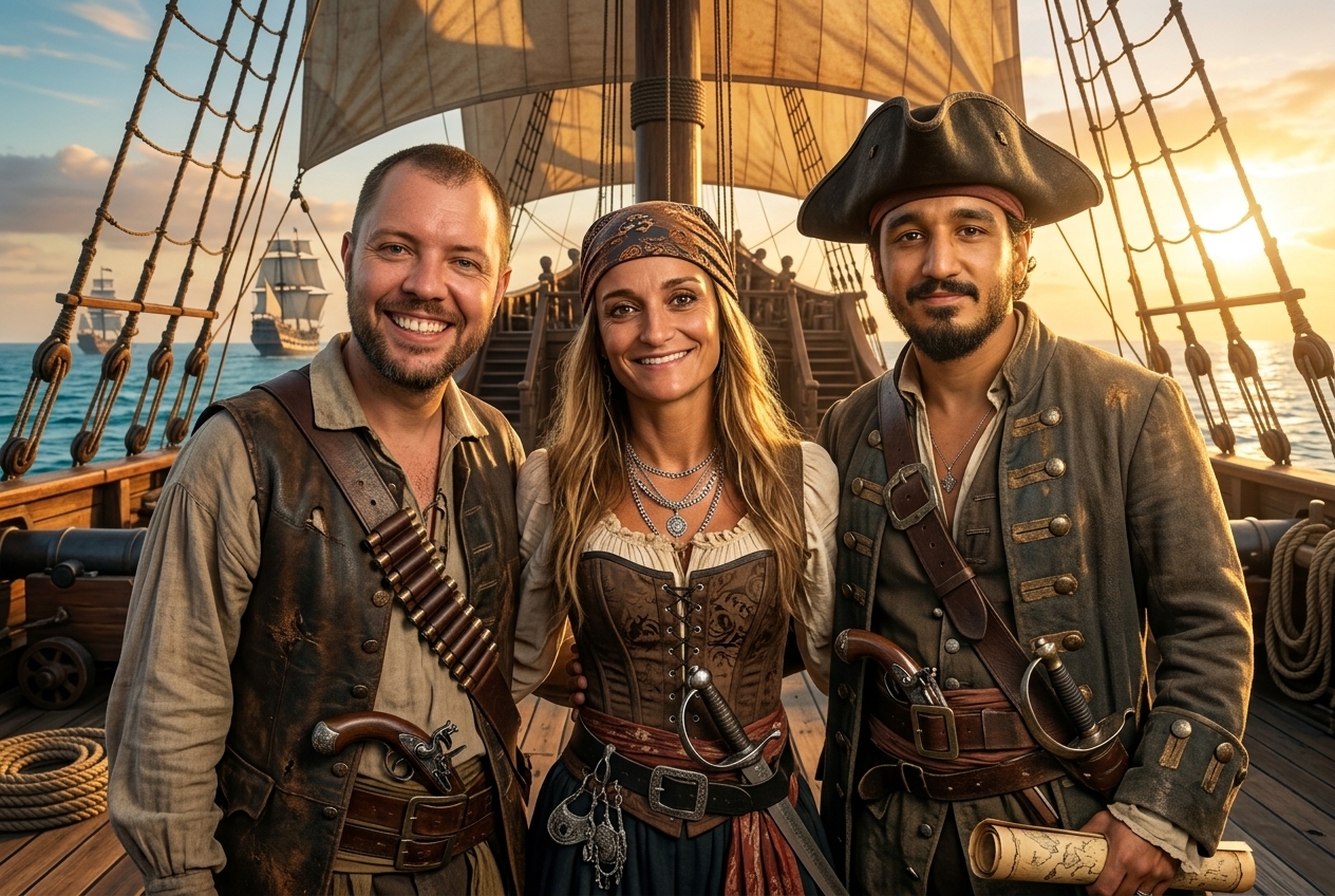 Photo originale avant transformation Pirate