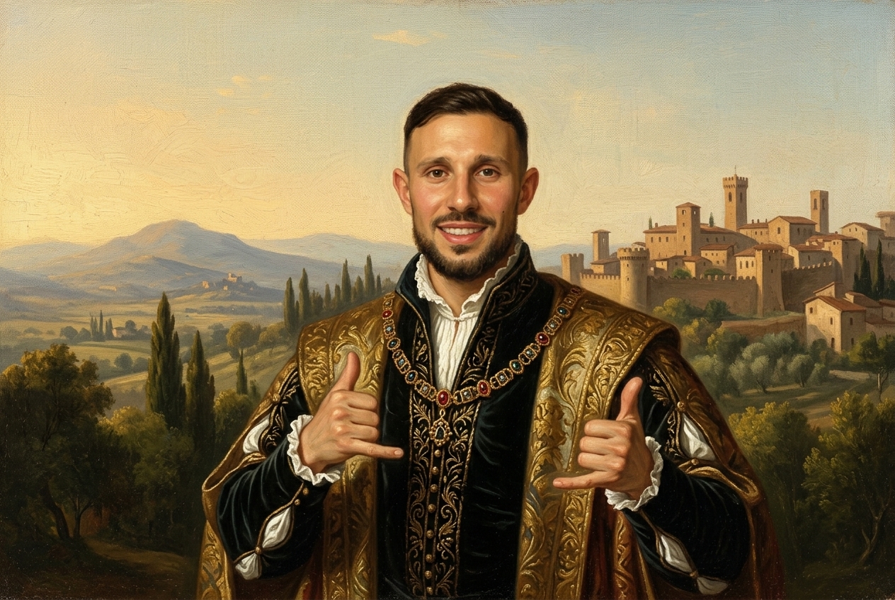 Portrait IA Peinture